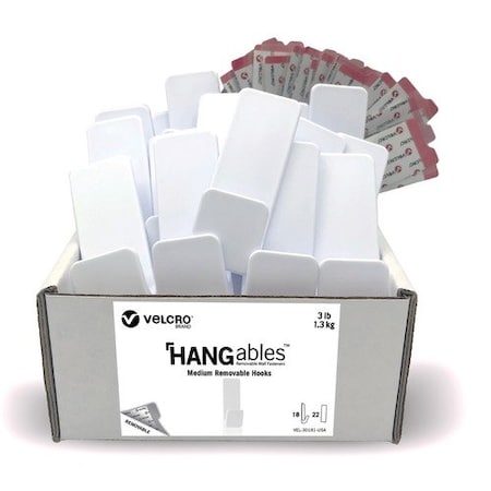 Velcro Brand 1-1/4 in Wx4/5 in Lx3-1/2 in H,  VEK30181